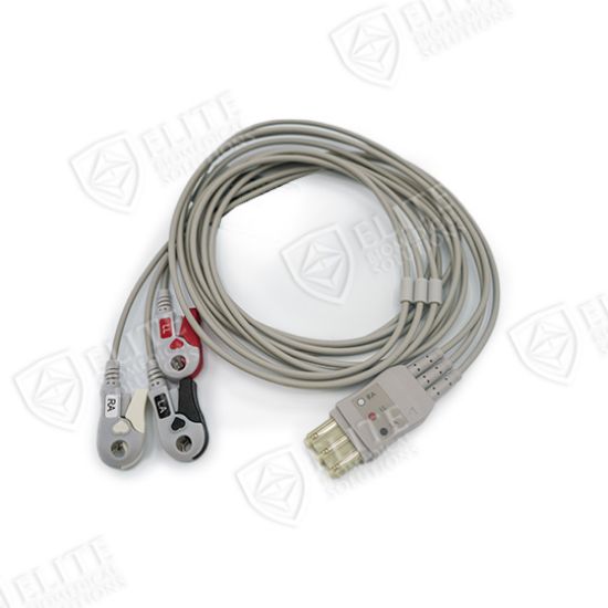 Philips Compatible 3 Lead Reusable ECG Lead Wire Pincher/Grabber