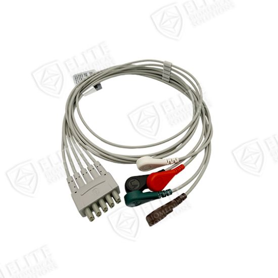 GE/Marquette Compatible Reusable ECG 5 Lead Wire Snap
