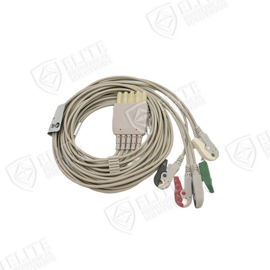 5 Lead Reusable ECG Leadwire Pincher