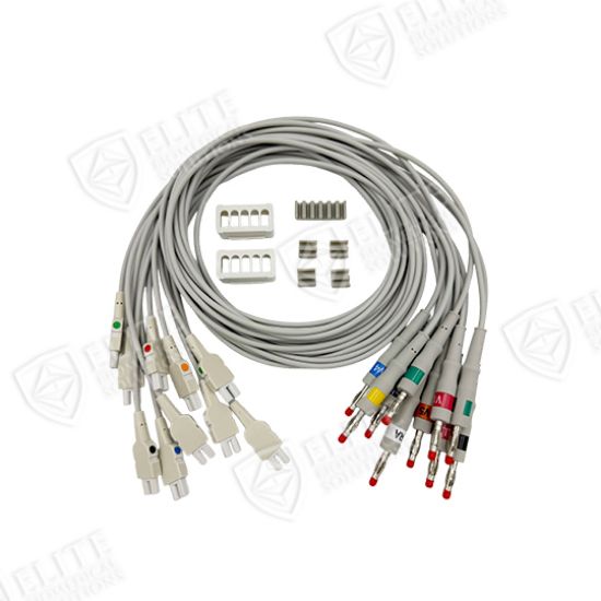 GE Compatible EKG Leadwire, 10 Leads, Banana, Adult/Pediatric, AHA