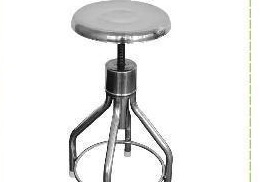 MN-SUS019 - Stainless Steel Screw Stool