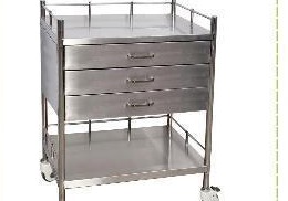 MN-SUS047 - Instrument Trolley with Four Drawers