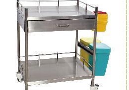 MN-SUS048 - Treatment Trolley with Drawer and Waste Bins