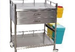 MN-SUS049 - Treatment Trolley with Drawer and Waste Bins