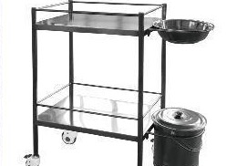MN-SUS057 - Instrument Trolley with Bowl and Kick Bucket