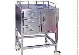 MN-SUS080 - Instrument Trolley with Drawers and Cabinet