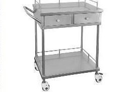 MN-SUS081 - Instrument Trolley with Two Drawers