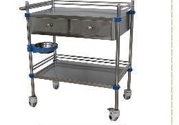 MN-SUS086 - Treatment Trolley with Drawers and Bowl