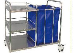 MN-SUS098 - Three-Bag Linen Trolley