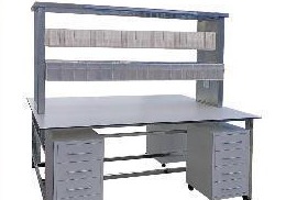 MN-SUS104 - Stainless Steel Workbench with Shelving