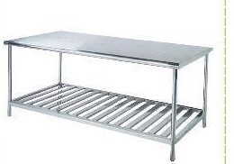 MN-SUS114 - Work Table with Roller Undershelf