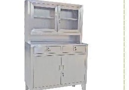 MN-SUS126-1 - Storage Cabinet with Glass Upper and Drawers