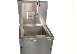 MN-SUS145 - Single Scrub Sink with Splashback