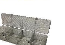 MN-SUS174 - Mesh Sterilization Basket with Lid