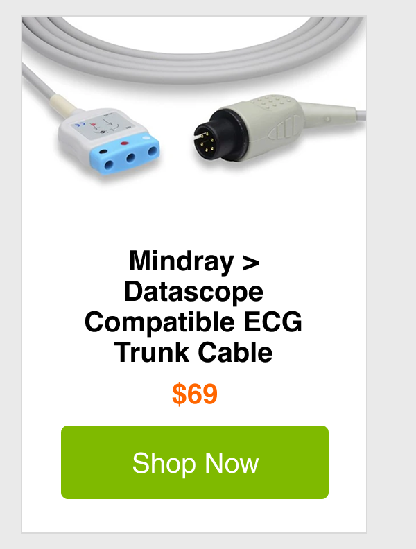Mindray > Datascope Compatible ECG Trunk Cable