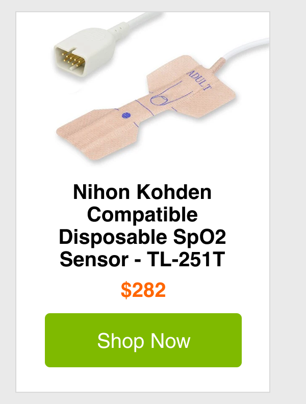 Nihon Kohden Compatible Disposable SpO2 Sensor - TL-251T