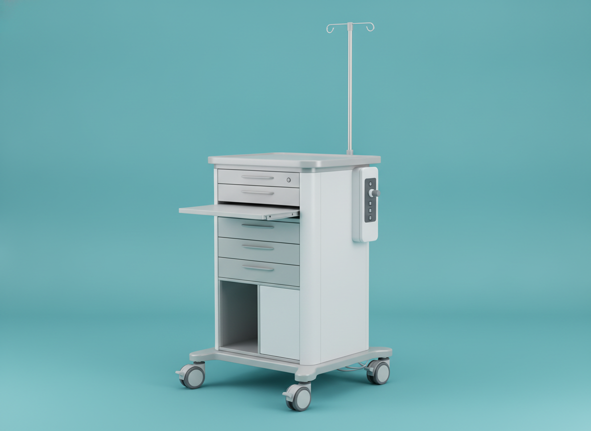 i-Work Doctor Workstation Trolley (Electric Control)