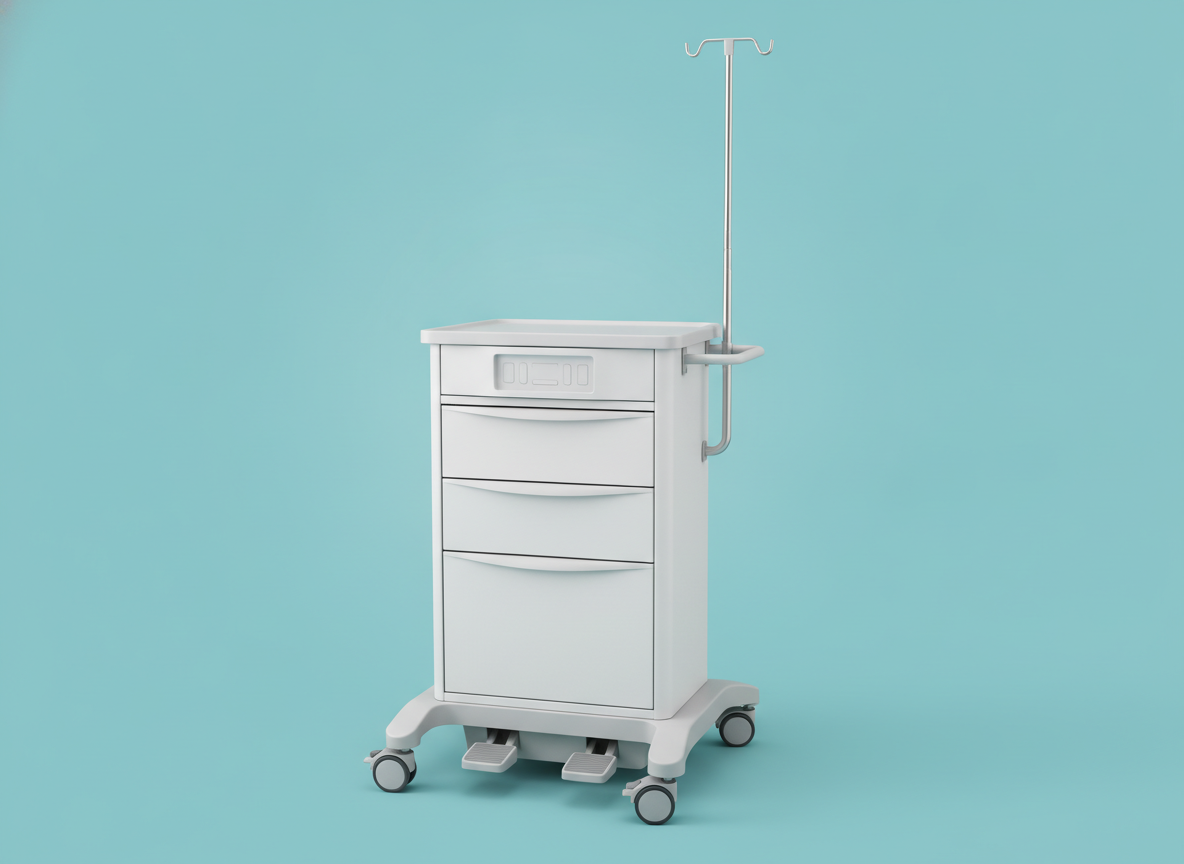 i-Work Nurse Workstation Trolley (Electric Control)