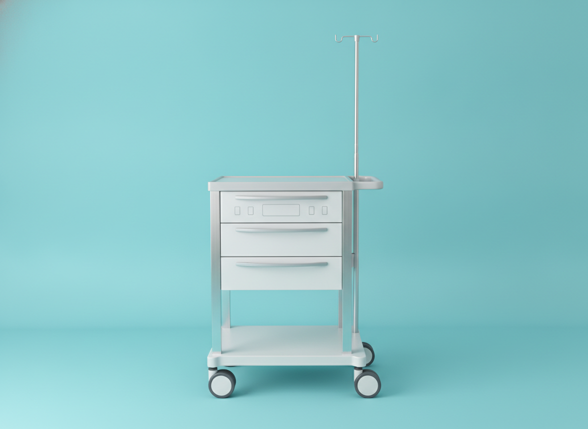 i-Work Nurse Workstation Trolley (Electric Control)