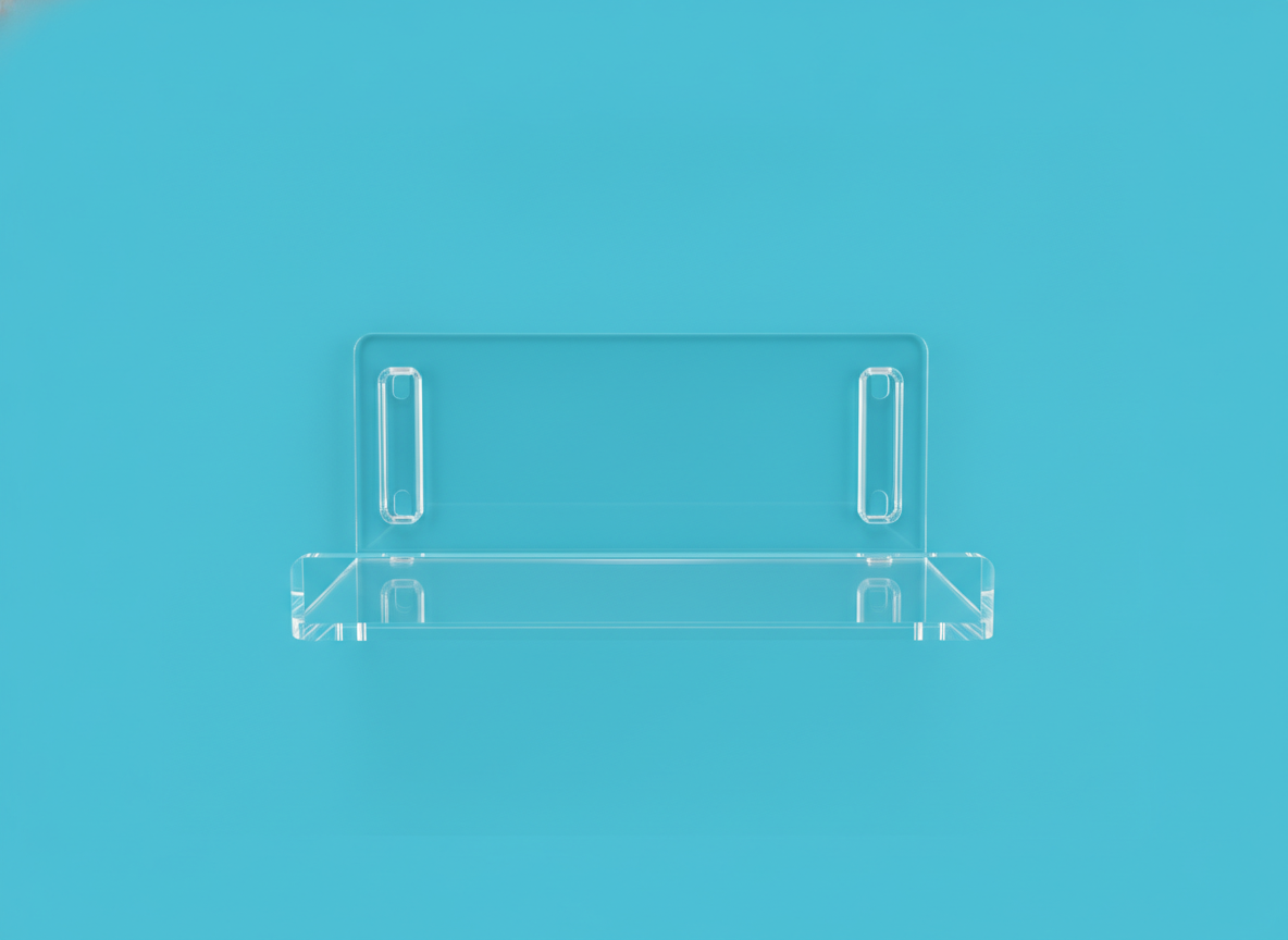 Acrylic Adjustable Defibrillator Shelf