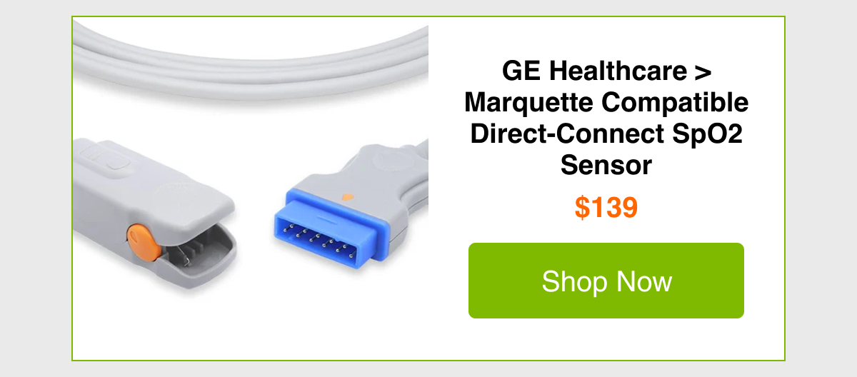 GE Healthcare > Marquette Compatible Direct-Connect SpO2 Sensor