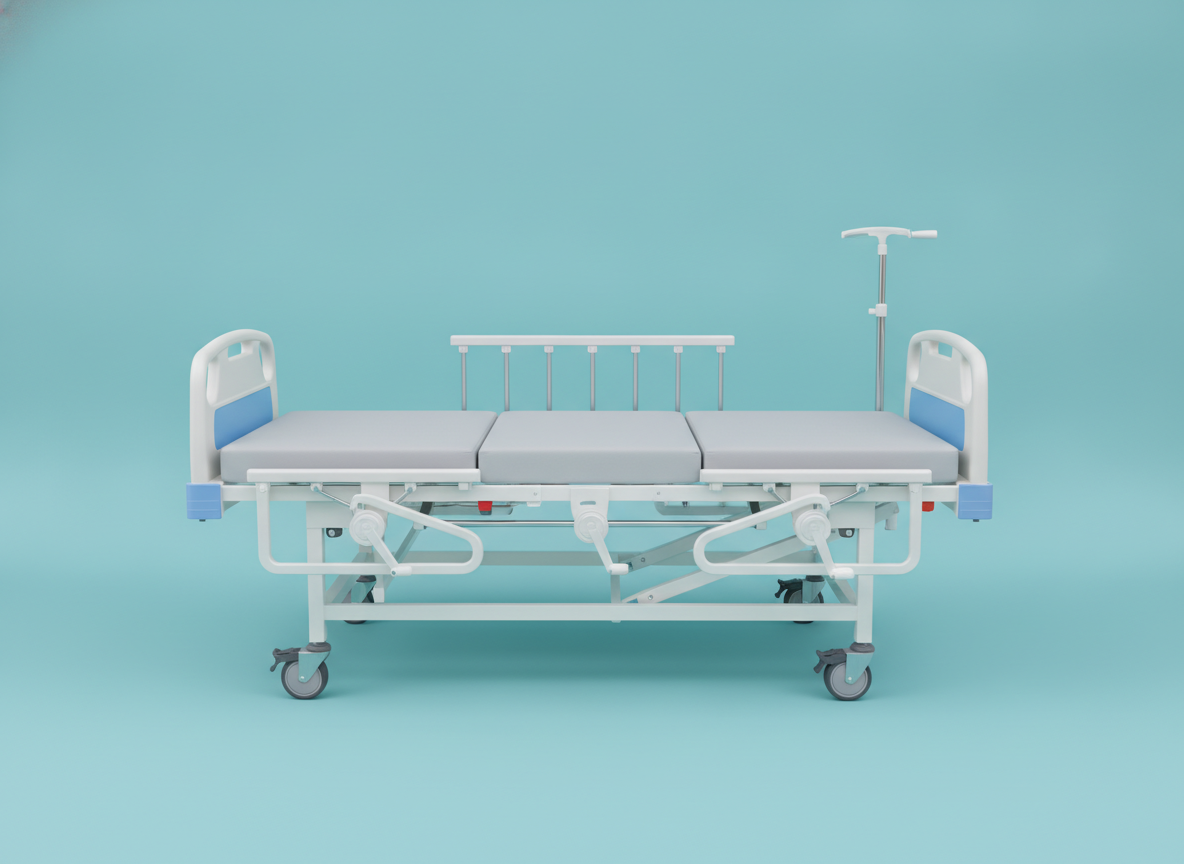 MN-MB015B - Economical Three Crank Hospital Bed