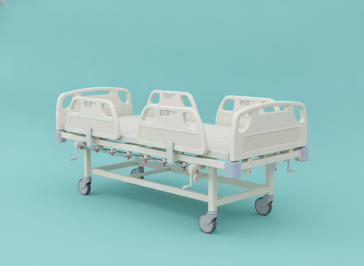 MN-MB012 - ABS Side Rails 4 Crank Manual Bed