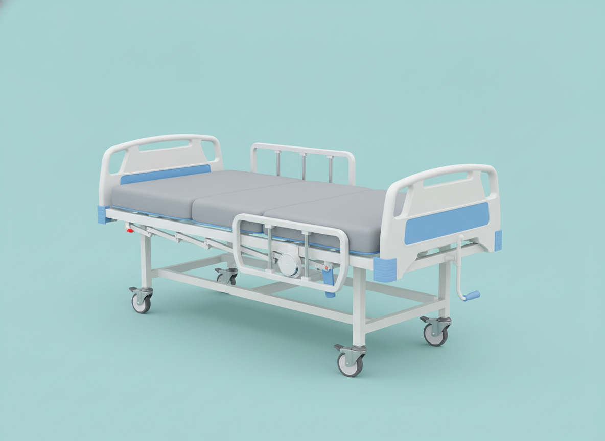 MN-MB013B - Economical Single Crank Hospital Bed