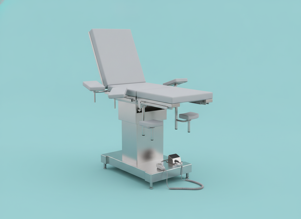 MN-OR009 - Simple Stainless Steel Obstetric Table