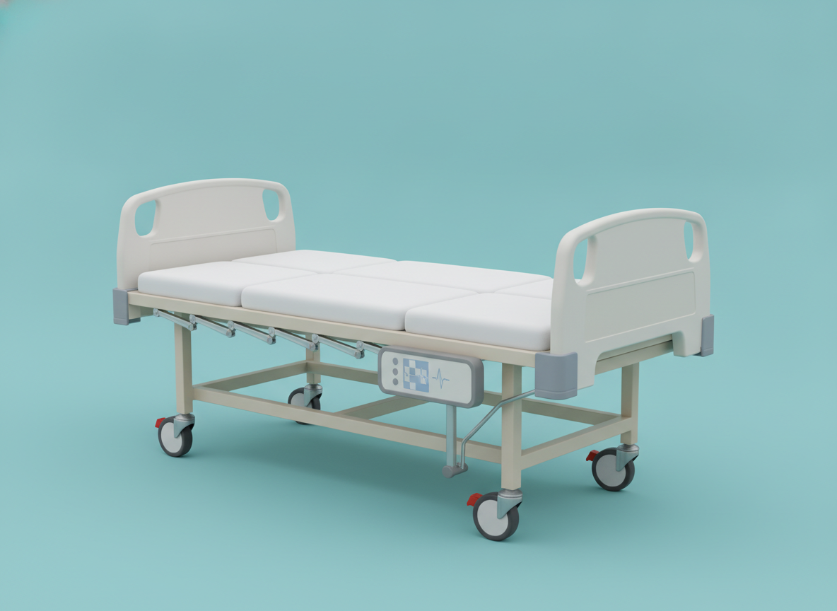 MN-MB013A - Economical Single Crank Hospital Bed