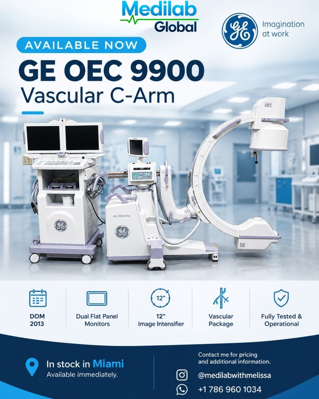 GE OEC 9900 Vascular C-Arm