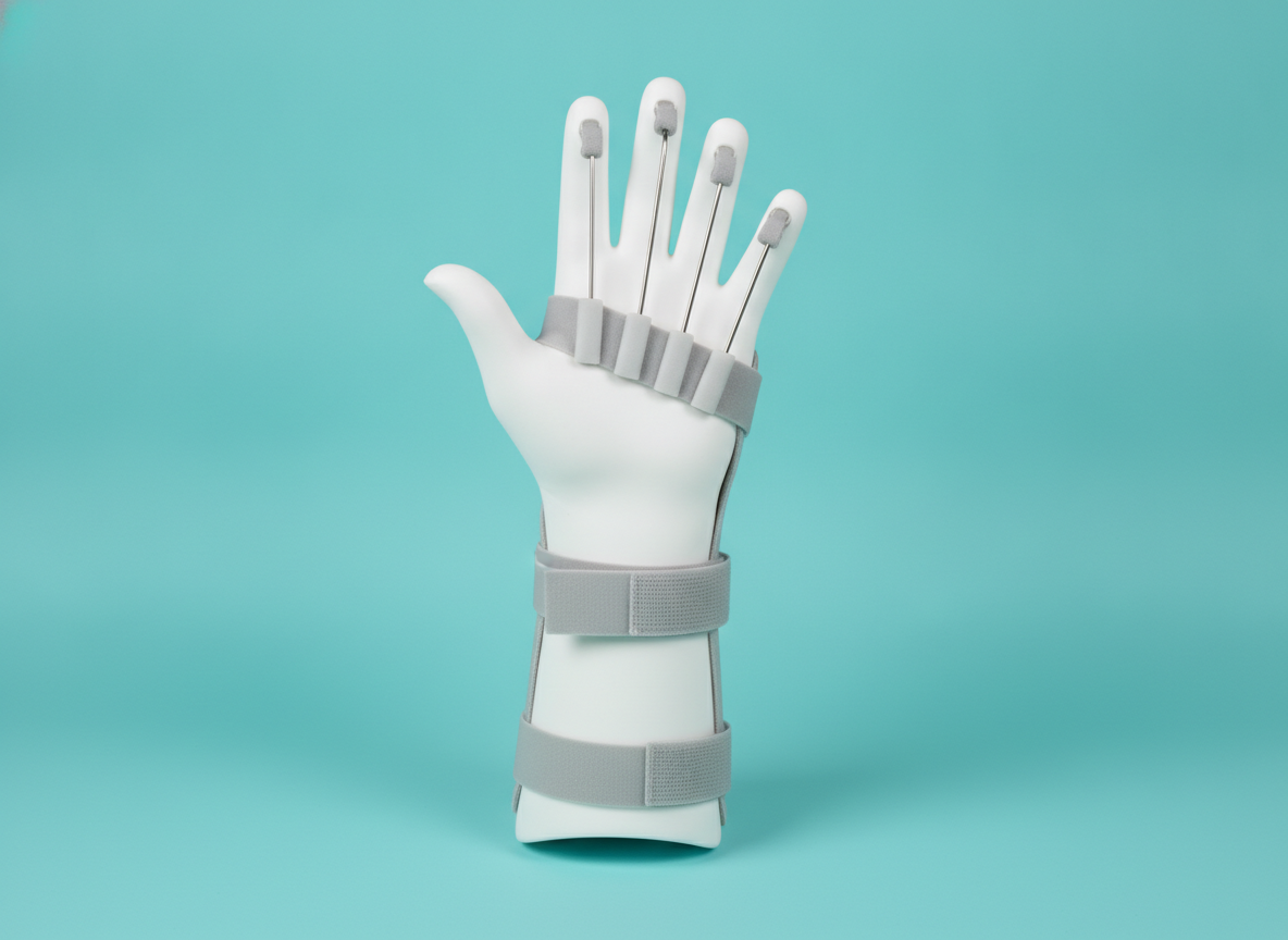 Dynamic Radial Palsy Splint with Finger Ext., Left