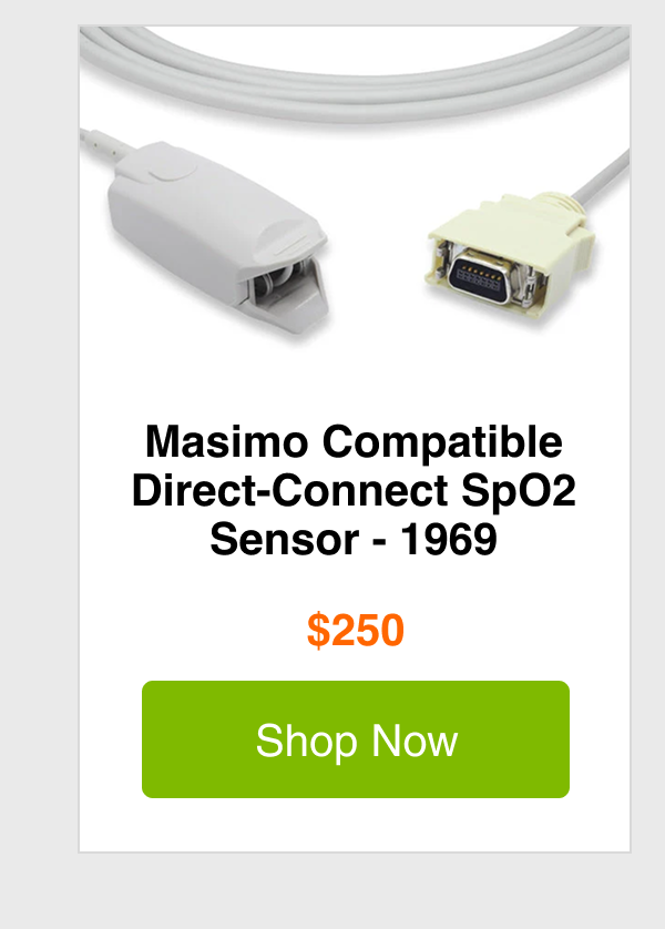 Masimo Compatible Direct-Connect SpO2 Sensor - 1969
