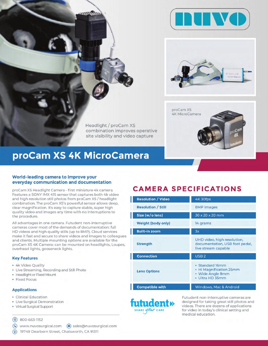 proCam XS 4K MicroCamera